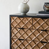33” * 44” Wood Parquet Dresser
