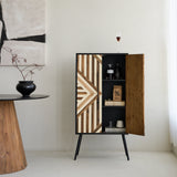 50” Tall Accent Cabinet with Reclaimed Wood Doors