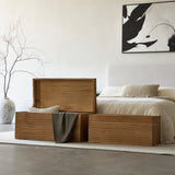 Whirling Wood Storage Boxes, Set of 2