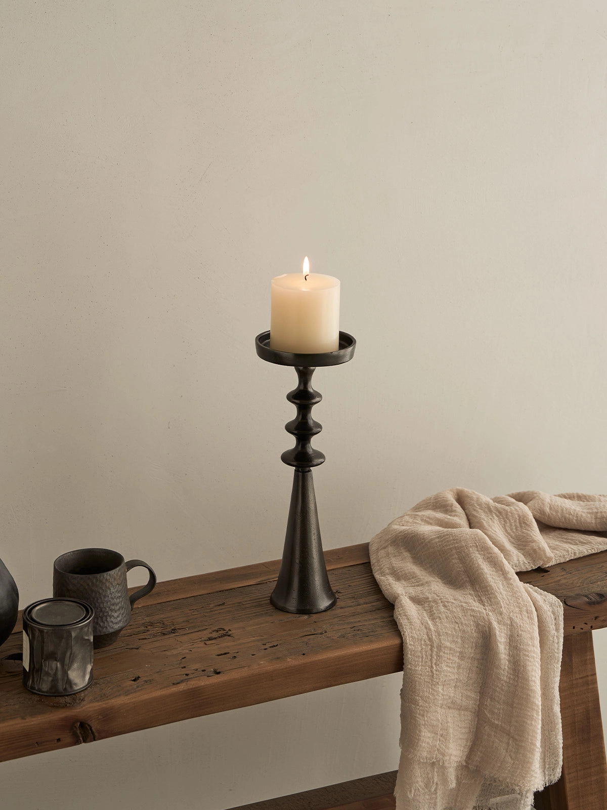 The Tempered 12“ Candle Holder