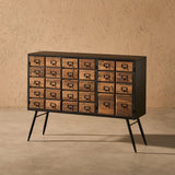 Apothecary 43"x33" Faux-Drawer Cabinet