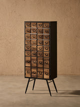 Apothecary 55" Tall Faux-Drawer Cabinet