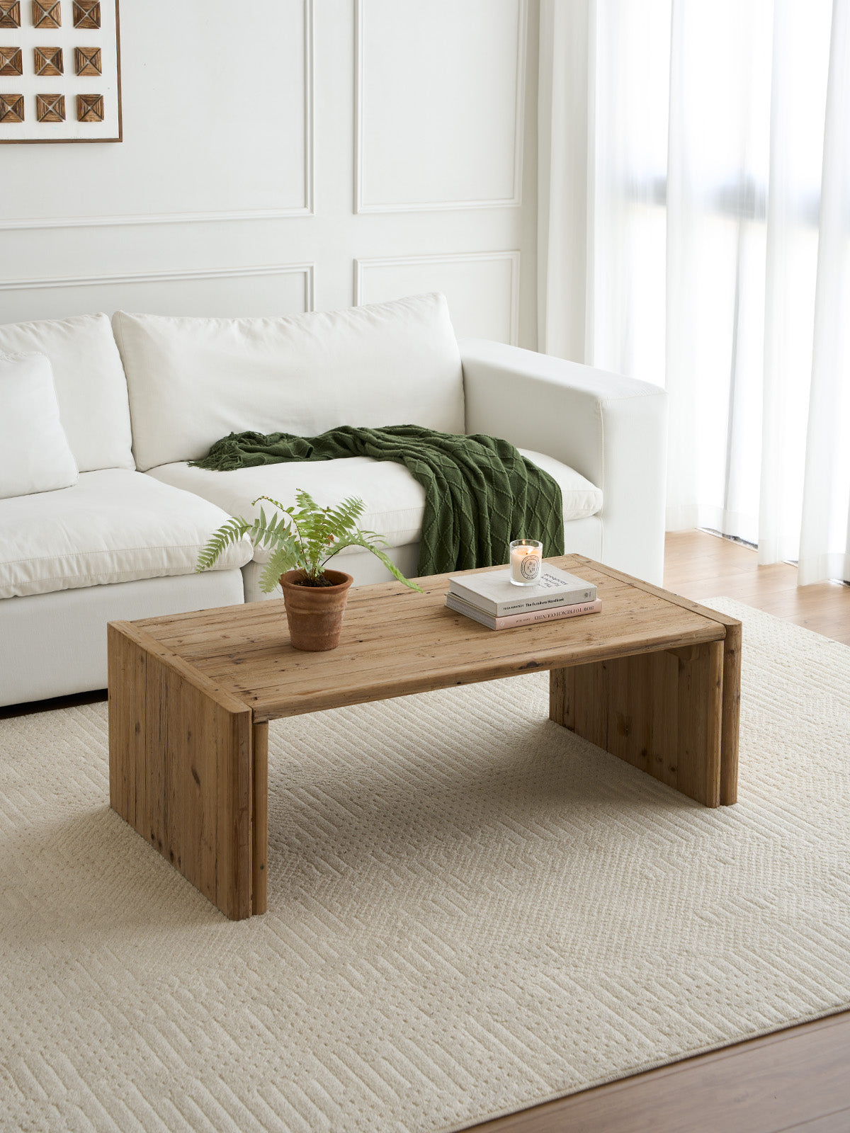 Alder 25" Reclaimed Wood Side Table