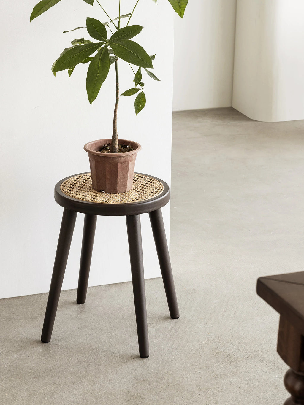 Round Wood Stool