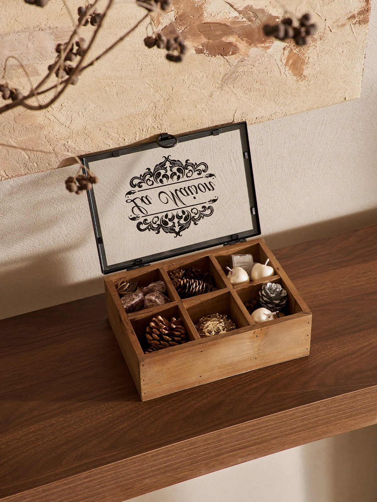 Vintage Wood Organizer