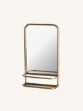 Antiqued Brass Accent Mirror
