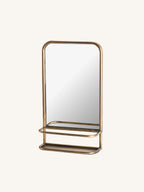 Antiqued Brass Accent Mirror