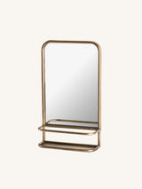 Antiqued Brass 12" x 20" Accent Mirror