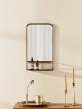 Antiqued Brass 12" x 20" Accent Mirror
