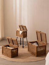 Rattan Storage Box, Set of 3