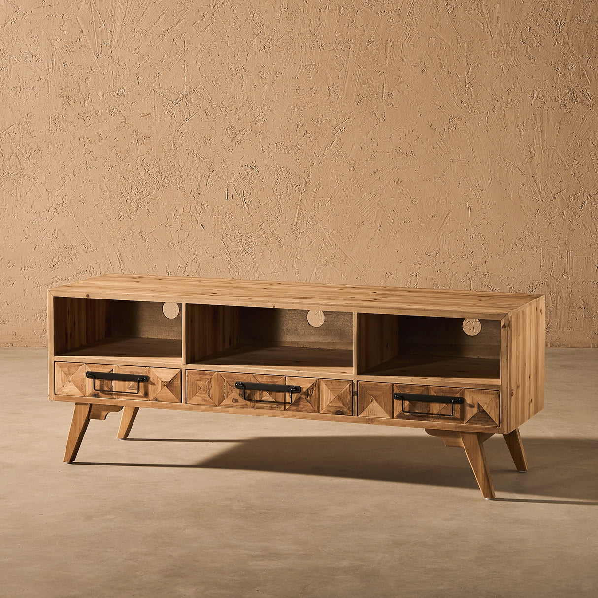 Reclaimed Wood TV Stand for TV Up to 60"