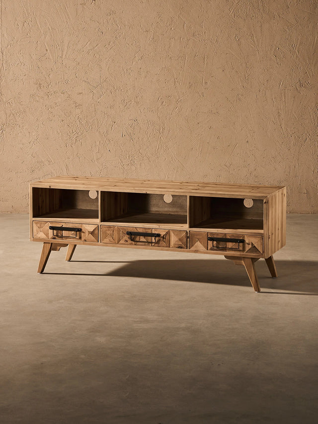 Reclaimed Wood TV Stand for TV Up to 60"