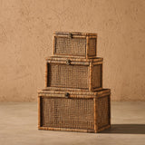 Rattan Storage Box, Set of 3