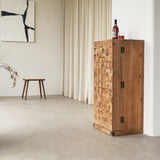 Bar Cabinet with Reclaimed Wood Doors