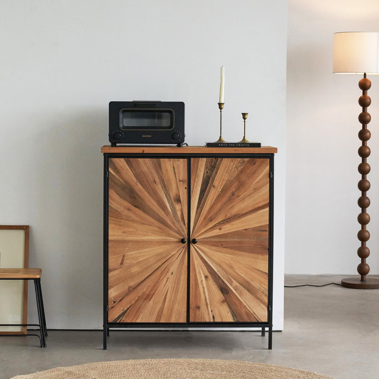 36" * 31” Storage Cabinet Sideboard with Reclaimed Wood Drawers