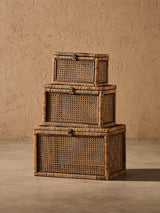 Rattan Storage Box, Set of 3