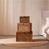 Rattan Storage Box, Set of 3