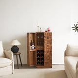 Bar Cabinet with Reclaimed Wood Doors