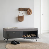 Cushioned Shoe Storage Bench