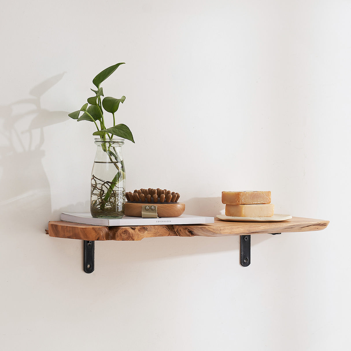 Live Edge Floating Wall Shelf