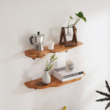 Live Edge Floating Wall Shelf