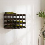 16-Bottle Wall Mounted or Table Top Wine Bottle Rack