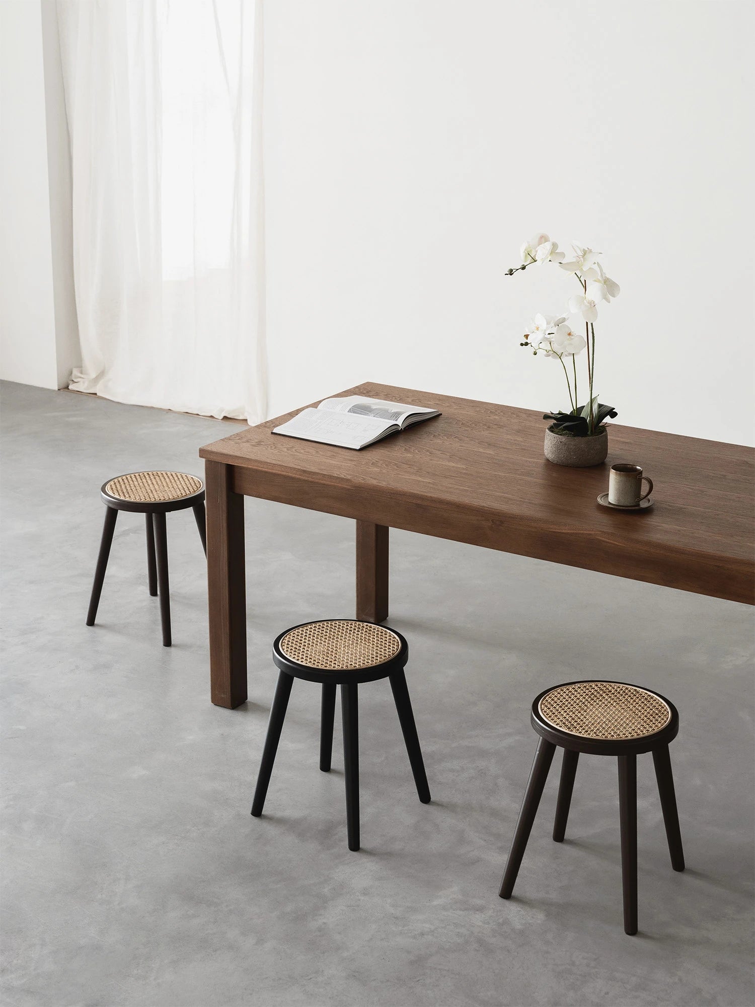 Round Wood Stool