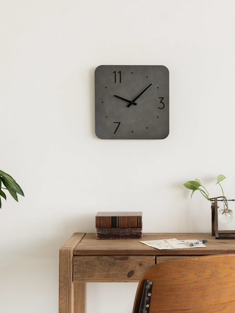 Cement-Accent Wall Clock