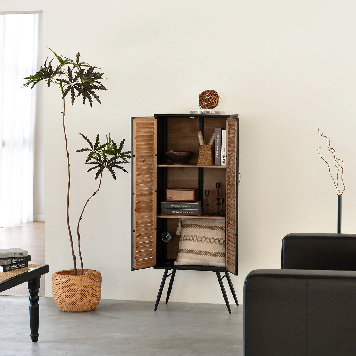 Velora 55" Tall Storage Cabinet