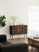 Apothecary 43"x33" Faux-Drawer Cabinet