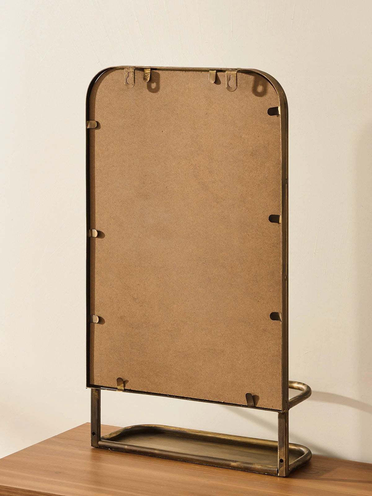 Antiqued Brass Accent Mirror