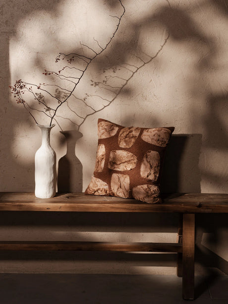 Siena 18" Raw-Edged Appliqué Pillow