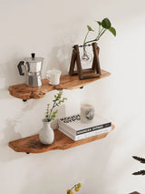 Live Edge Floating Wall Shelf