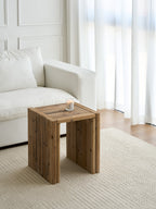 Alder 17" Reclaimed Wood Side Table
