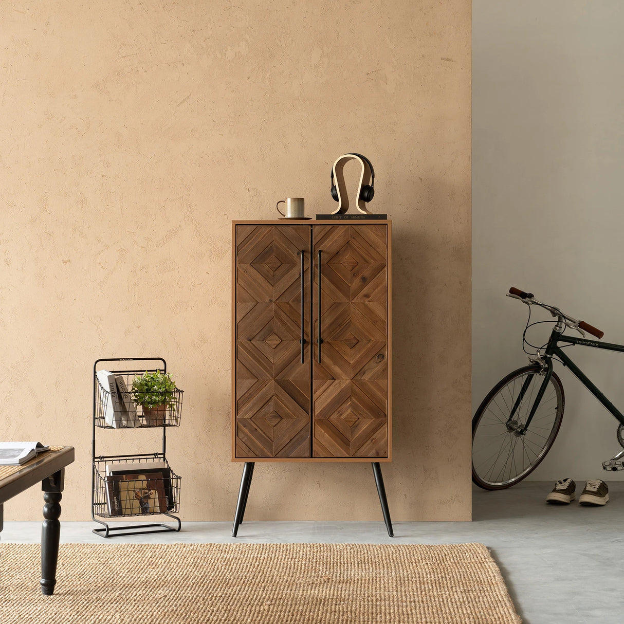 Acadia 50" Tall Accent Storage Cabinet