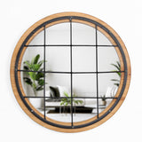 15.7 Inch Wall Mirror with Metal Mesh