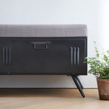 Cushioned Shoe Storage Bench