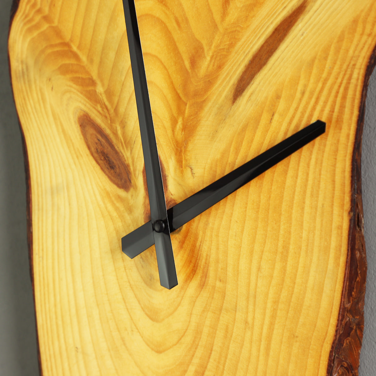 Natural Fir Wood Stem Clock