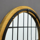 15.7 Inch Wall Mirror with Metal Mesh