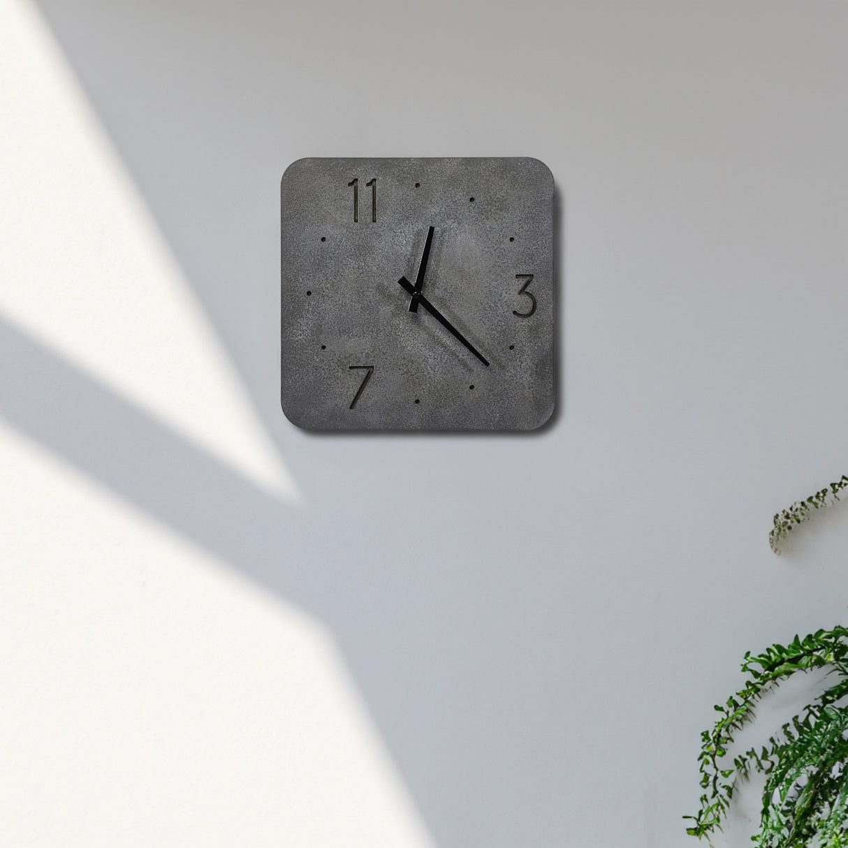 Cement-Accent Wall Clock