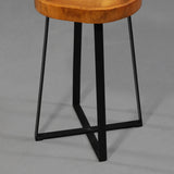 Natural Wood Stool with Paulownia Wood