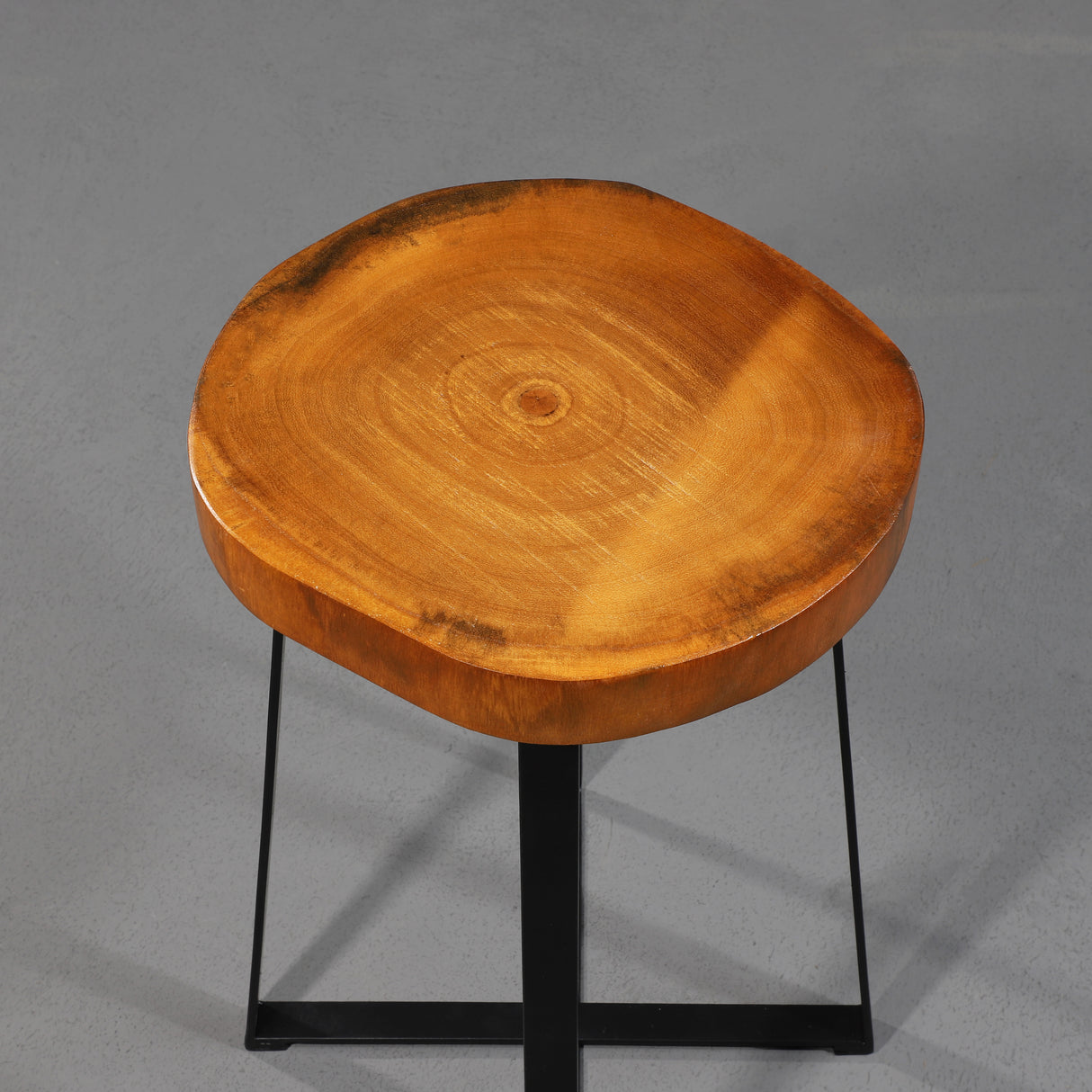 Natural Wood Stool with Paulownia Wood